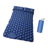 Maxbell Camping Sleeping Pad with Pillow Inflatable Sleeping Mat for Camping Outdoor Dark Blue