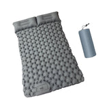 Maxbell Camping Sleeping Pad with Pillow Inflatable Sleeping Mat for Camping Outdoor Gray