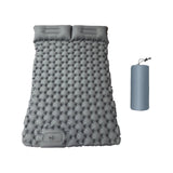 Maxbell Camping Sleeping Pad with Pillow Inflatable Sleeping Mat for Camping Outdoor Gray