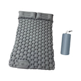 Maxbell Camping Sleeping Pad with Pillow Inflatable Sleeping Mat for Camping Outdoor Gray