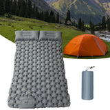 Maxbell Camping Sleeping Pad with Pillow Inflatable Sleeping Mat for Camping Outdoor Gray