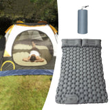 Maxbell Camping Sleeping Pad with Pillow Inflatable Sleeping Mat for Camping Outdoor Gray