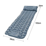 Maxbell Inflatable Mattress Waterproof Camping Sleeping Pad for Garden Travel Hiking Gray