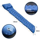 Maxbell Inflatable Mattress Waterproof Camping Sleeping Pad for Garden Travel Hiking Navy