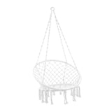 Maxbell Patio Swing Chair Tasseled Hanging Basket Chair for Backyard Apartment Beach