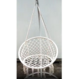 Maxbell Patio Swing Chair Tasseled Hanging Basket Chair for Backyard Apartment Beach