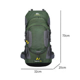 Maxbell Rock Climbing Backpack Back Pack Hiking Rucksack for Running Camping Hunting green