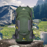 Maxbell Rock Climbing Backpack Back Pack Hiking Rucksack for Running Camping Hunting green
