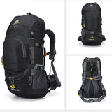 Maxbell Rock Climbing Backpack Back Pack Hiking Rucksack for Running Camping Hunting black