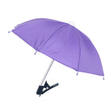 Maxbell Phone Umbrella for Sun Shade Multifunction for Traveling Photography Outdoor violet