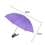 Maxbell Phone Umbrella for Sun Shade Multifunction for Traveling Photography Outdoor violet