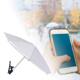 Maxbell Phone Umbrella for Sun Shade Multifunction for Traveling Photography Outdoor argent