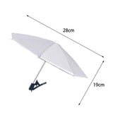Maxbell Phone Umbrella for Sun Shade Multifunction for Traveling Photography Outdoor argent