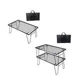 Maxbell Grill Mesh Table with Storage Bag Camping BBQ Table for BBQ Fishing Backyard 1 Piece Table