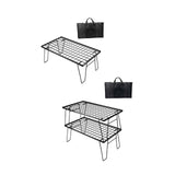 Maxbell Grill Mesh Table with Storage Bag Camping BBQ Table for BBQ Fishing Backyard 1 Piece Table