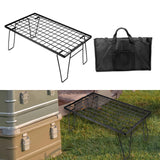 Maxbell Grill Mesh Table with Storage Bag Camping BBQ Table for BBQ Fishing Backyard 1 Piece Table
