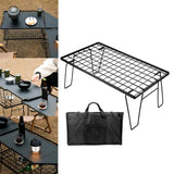 Maxbell Grill Mesh Table with Storage Bag Camping BBQ Table for BBQ Fishing Backyard 1 Piece Table