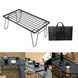 Maxbell Grill Mesh Table with Storage Bag Camping BBQ Table for BBQ Fishing Backyard 1 Piece Table