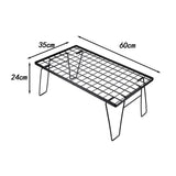 Maxbell Grill Mesh Table with Storage Bag Camping BBQ Table for BBQ Fishing Backyard 2 Piece Tables