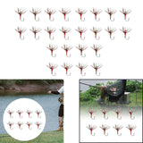 Maxbell 8Pcs Fly Fishing Flies Artificial Baits for White Striped Bass Trout Snapper 11.5mmx3.5mm