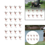 Maxbell 8Pcs Fly Fishing Flies Artificial Baits for White Striped Bass Trout Snapper 11.5mmx3.5mm