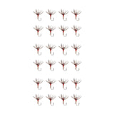 Maxbell 8Pcs Fly Fishing Flies Artificial Baits for White Striped Bass Trout Snapper 11.5mmx3.5mm
