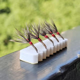 Maxbell 8Pcs Fly Fishing Flies Artificial Baits for White Striped Bass Trout Snapper 11.5mmx3.5mm