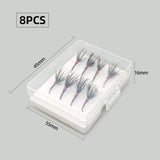 Maxbell 8Pcs Fly Fishing Flies Artificial Baits for White Striped Bass Trout Snapper 11.5mmx3.5mm