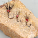 Maxbell 8Pcs Fly Fishing Flies Artificial Baits for White Striped Bass Trout Snapper 11.5mmx3.5mm