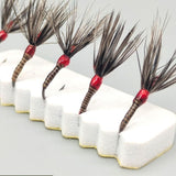 Maxbell 8Pcs Fly Fishing Flies Artificial Baits for White Striped Bass Trout Snapper 11.5mmx3.5mm
