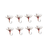 Maxbell 8Pcs Fly Fishing Flies Artificial Baits for White Striped Bass Trout Snapper 11.5mmx3.5mm