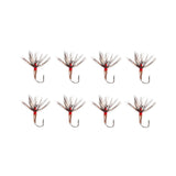 Maxbell 8Pcs Fly Fishing Flies Artificial Baits for White Striped Bass Trout Snapper 11.5mmx3.5mm