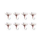 Maxbell 8Pcs Fly Fishing Flies Artificial Baits for White Striped Bass Trout Snapper 11.5mmx3.5mm