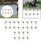 Maxbell 8Pcs Fly Fishing Flies Artificial Baits for White Striped Bass Trout Snapper 11.5mmx3.5mm