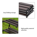 Maxbell Camping Folding Storage Rack Foldable Plant Display Shelf for Barbecues Home Type A