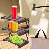 Maxbell Camping Folding Storage Rack Foldable Plant Display Shelf for Barbecues Home Type B