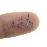 Maxbell 100Pcs Fly Fishing Snap for Freshwater Saltwater Fly Hook Snap No Knot Snaps S