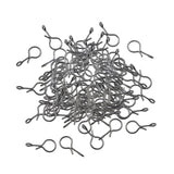 Maxbell 100Pcs Fly Fishing Snap for Freshwater Saltwater Fly Hook Snap No Knot Snaps S