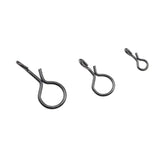 Maxbell 100Pcs Fly Fishing Snap for Freshwater Saltwater Fly Hook Snap No Knot Snaps L