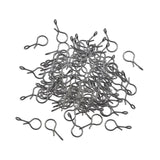 Maxbell 100Pcs Fly Fishing Snap for Freshwater Saltwater Fly Hook Snap No Knot Snaps L