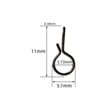 Maxbell 100Pcs Fly Fishing Snap for Freshwater Saltwater Fly Hook Snap No Knot Snaps XL
