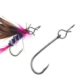 Maxbell 100Pcs Fly Fishing Snap for Freshwater Saltwater Fly Hook Snap No Knot Snaps XL