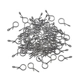 Maxbell 100Pcs Fly Fishing Snap for Freshwater Saltwater Fly Hook Snap No Knot Snaps XL