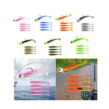 Maxbell Fishing Baits Silicone Trolling Baits Artificial Baits for Carp Salmon Perch Pink