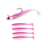 Maxbell Fishing Baits Silicone Trolling Baits Artificial Baits for Carp Salmon Perch Pink