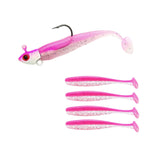 Maxbell Fishing Baits Silicone Trolling Baits Artificial Baits for Carp Salmon Perch Pink