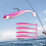 Maxbell Fishing Baits Silicone Trolling Baits Artificial Baits for Carp Salmon Perch Pink