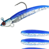 Maxbell Fishing Baits Silicone Trolling Baits Artificial Baits for Carp Salmon Perch Blue