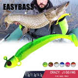 Maxbell Fishing Baits Silicone Trolling Baits Artificial Baits for Carp Salmon Perch Blue