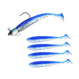 Maxbell Fishing Baits Silicone Trolling Baits Artificial Baits for Carp Salmon Perch Blue